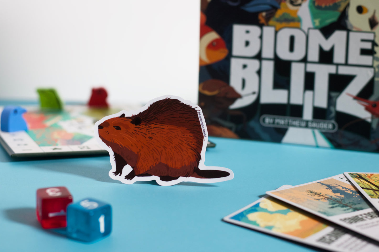 Biome Blitz - North American Beaver Vinyl Sticker