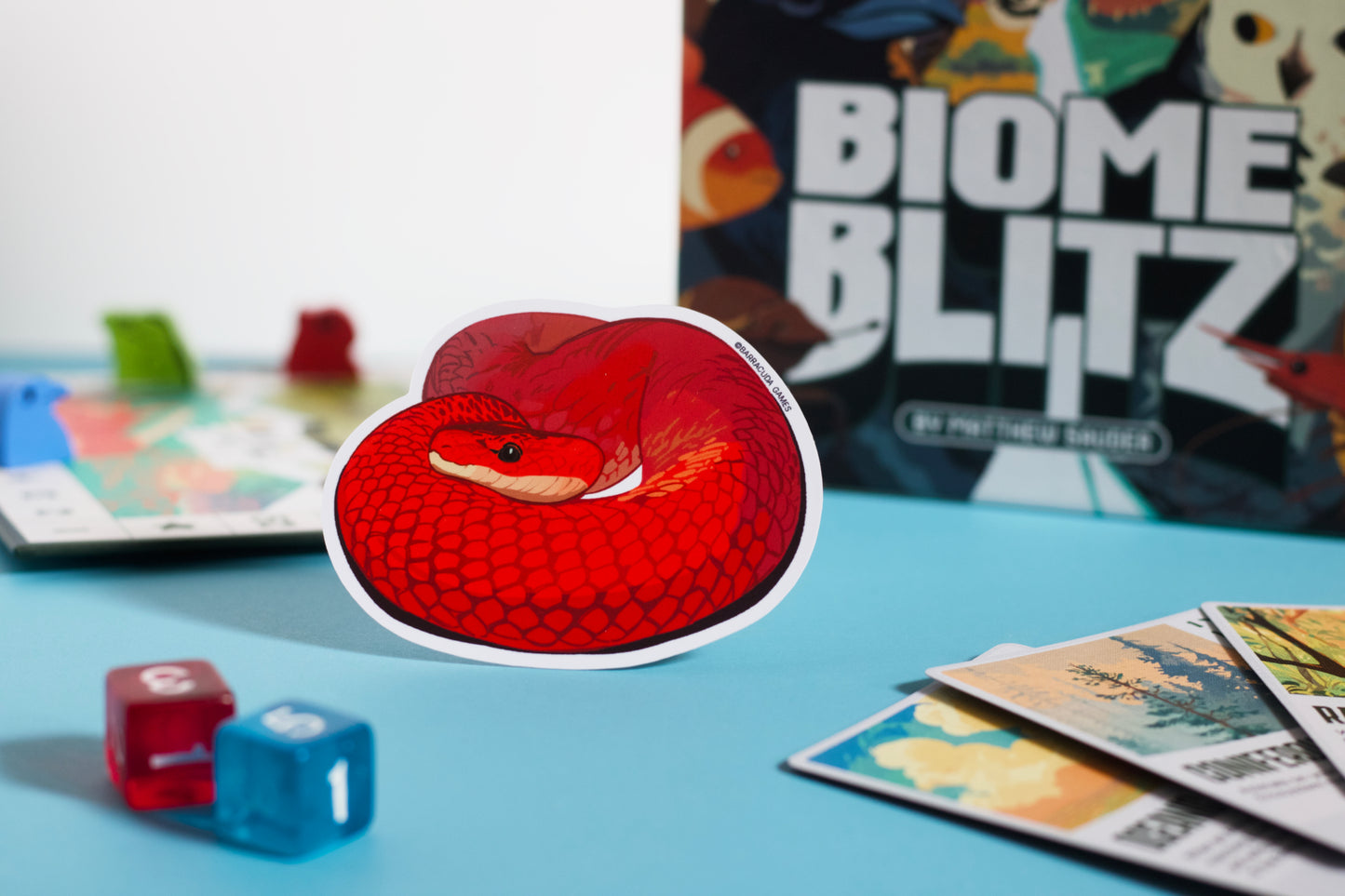 Biome Blitz - Red Spitting Cobra Vinyl Sticker