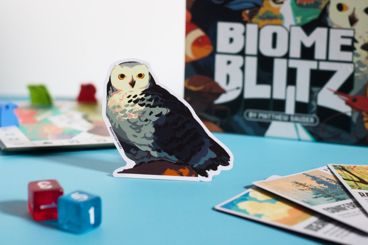 Biome Blitz - Snowy Owl Vinyl Sticker