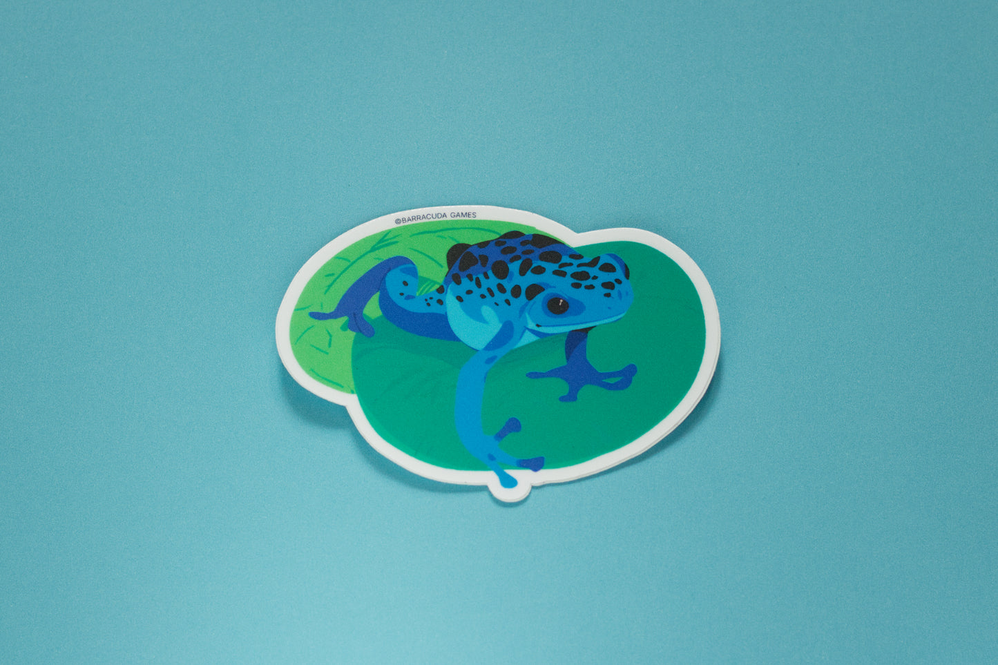 Bio Blitz - Blue Poison Dart Frog Vinyl Sticker