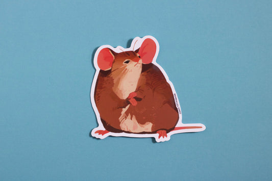 Mouse Vinyl Sticker - Blocky Bernard